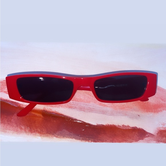 NWT-Zumiez “Nevermind” Red sunglasses - Picture 2 of 5